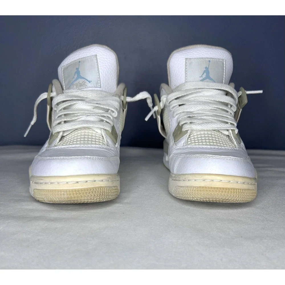 Jordan 4 Retro Linen Sand Shoes Youth Size 5Y White Air Jordan 487724-118